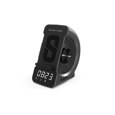 Avec haut-parleur Bluetooth Chargeur sans fil avec horloge et chargeur rapide