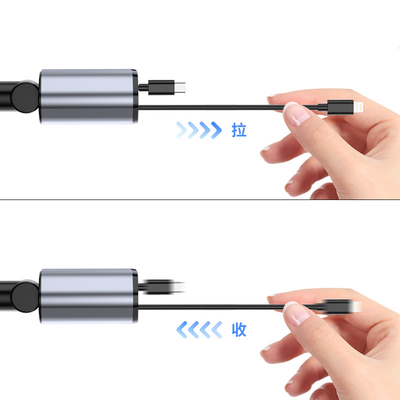 Chargeur de voiture en alliage d'aluminium ABS PC pour iPhone Sortie 5V/2.4A Compact et léger