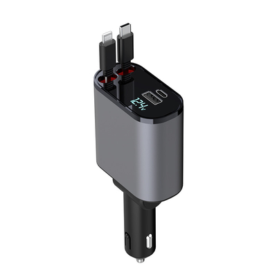 Chargeur de voiture à sortie USB-C pratique 5V/3A avec puissance nominale MAX 120W