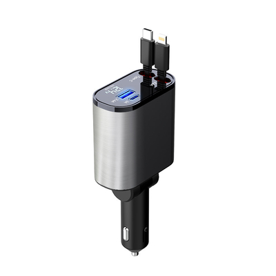 Chargeur de voiture à sortie USB-C pratique 5V/3A avec puissance nominale MAX 120W