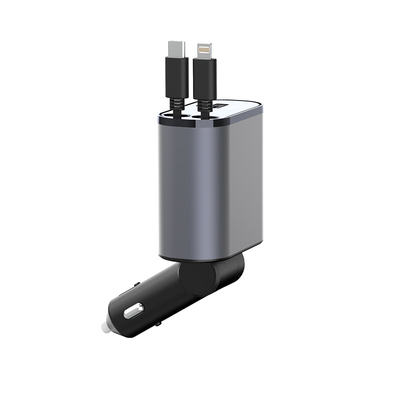 Chargeur de voiture à sortie USB-C pratique 5V/3A avec puissance nominale MAX 120W