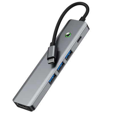 Station de données multifonctionnelle USB C Hub Adapteur intelligent avec vitesse de transfert 5 Gbps