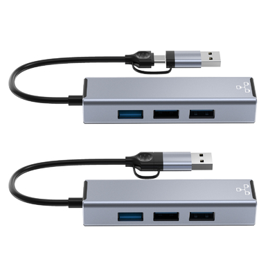 Adaptateur USB C compact Porte USB portable Expandant Porte USB pour le transfert de données rapide