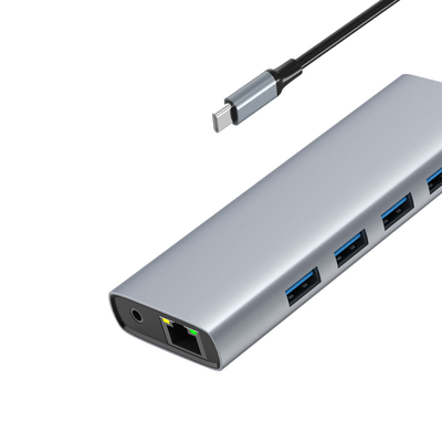 Hub HDMI multi-port en aluminium rapide et USB pour une connectivité améliorée