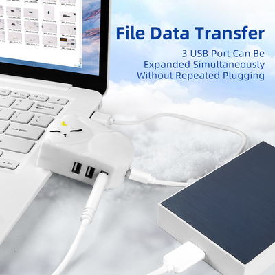 Hub de lecture rapide USB PVC Tf Hub de lecture de carte avec transfert rapide de données et lecteur de carte mémoire