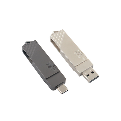Type C métallique en forme de torsion à grande vitesse USB Flash Drive 3.0 et USB 2.0 et type C