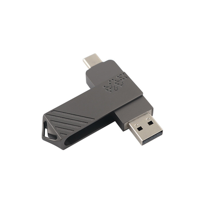 Disque flash USB de type métal C en forme de torsion à vitesse rapide peut être utilisé par téléphone directement
