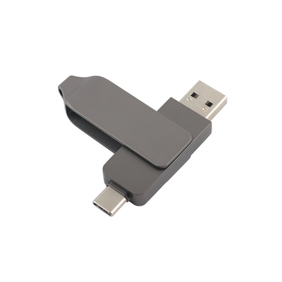 Pistolet métal noir type C USB Flash Drive en forme de torsion vitesse rapide 3,0 et 3.0