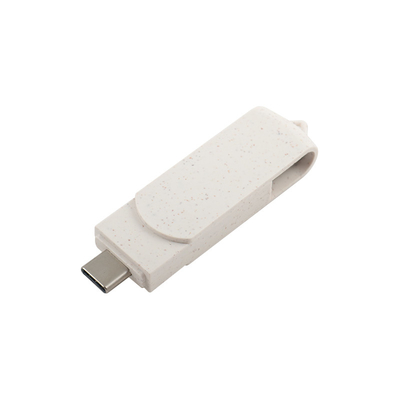 Boîte de matériel recyclable Disque flash USB avec type C 3.0 Dispositif de stockage de données protégé par mot de passe