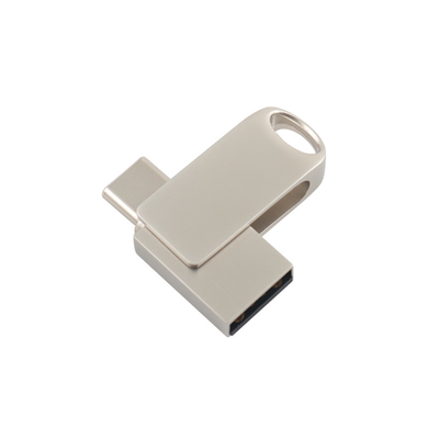 Disque flash USB métallique compatible Windows avec transfert rapide de données et pleine mémoire
