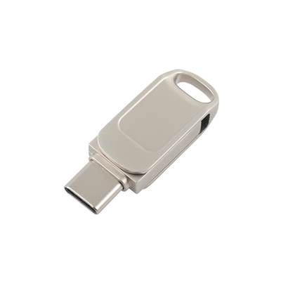 Bon logo laser corps métallique argenté type C lecteur flash USB support USB 3.0 3.1 3.2