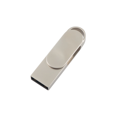 Disque flash USB PD métallique étanche à l'eau avec argent USB 2.0 USB 3.0 et type C