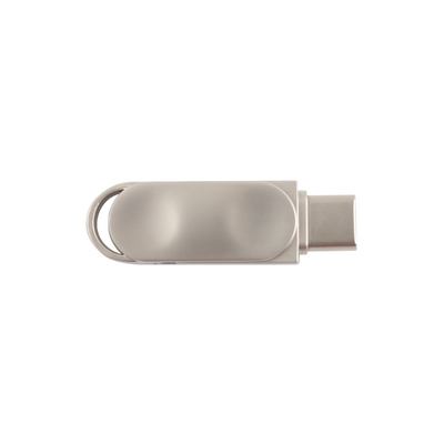 Disque flash USB PD métallique étanche à l'eau avec argent USB 2.0 USB 3.0 et type C