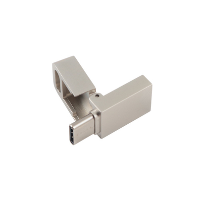 USB métallique 3.0 et lecteur flash de type C avec type C peut laser logo un visage faire promesse