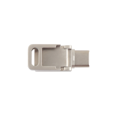 USB métallique 3.0 et lecteur flash de type C avec type C peut laser logo un visage faire promesse