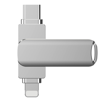 Disque flash USB 2 en 1 avec protection par mot de passe et boîtier métallique durable
