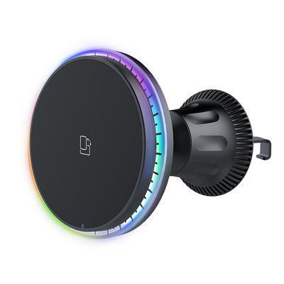 Matériau de silicone ABS Chargeur magnétique de ventilation de voiture Solution de conduite rapide et stable