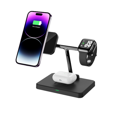 Chargeur rapide 3 en 1 Chargeur sans fil vertical pour écouteurs iPhone IWatch