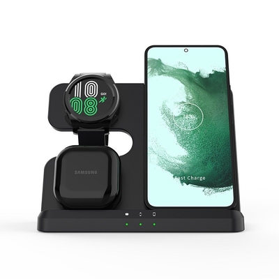 Appareil de chargement sans fil pliable, indice de chargeur plat, luminaire à rotation fidget, 5V/2.1A