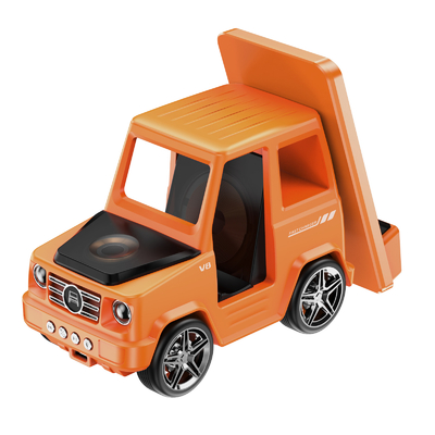 Chargeur sans fil en forme de voiture orange pour iPhone Airpods IWatch 225G Sortie 9V/1.67A