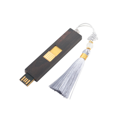 98 Système Disque flash USB en bois avec mémoire de matériau en bois de boîte 512 Go Support d'impression ou de gravure rectangulaire OEM