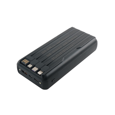 Banque d'alimentation électrique à batterie complète de grande capacité pour téléphone avec PC plastique/matte technologie matériau de coque et conception légère