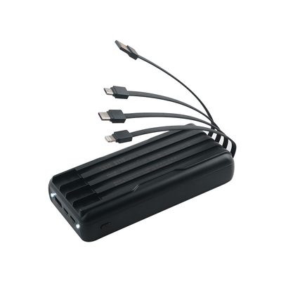 Banque d'alimentation électrique à batterie complète de grande capacité pour téléphone avec PC plastique/matte technologie matériau de coque et conception légère