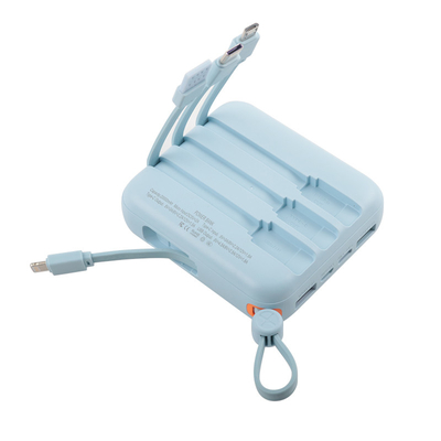 Batterie Li-polymère /18650 Batterie Portable Power Bank Boîte manuelle avec câble noir bleu