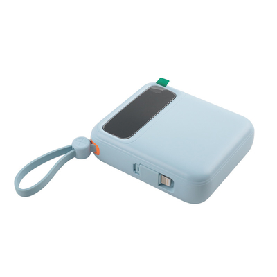 Batterie Li-polymère /18650 Batterie Portable Power Bank Boîte manuelle avec câble noir bleu