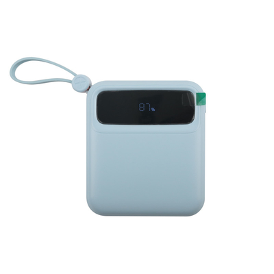 Batterie Li-polymère /18650 Batterie Portable Power Bank Boîte manuelle avec câble noir bleu
