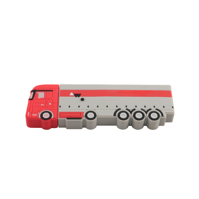 PVC ou silicone personnalisé lecteur flash USB en forme de bus avec préchargement de données