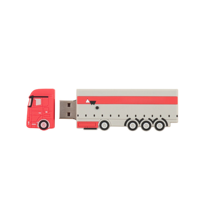 PVC ou silicone personnalisé lecteur flash USB en forme de bus avec préchargement de données