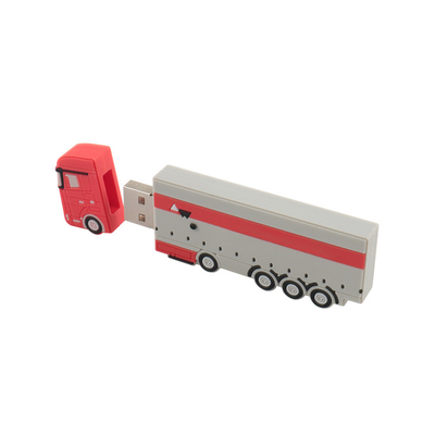 PVC ou silicone personnalisé lecteur flash USB en forme de bus avec préchargement de données