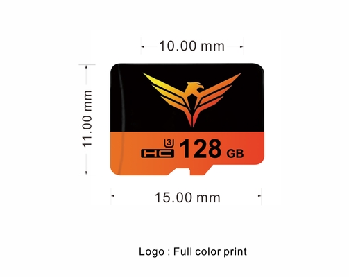 Micro SD personnalisé pour l'appareil photo Flash Test Beache32 Vitesse d'écriture 3,0 20 Mbs Support de boîtier USB par OEM
