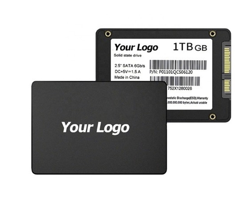 SSD SATA de 2,5 pouces de haute capacité 128 gb avec résistance aux vibrations et consommation d'énergie de 10-2000 Hz