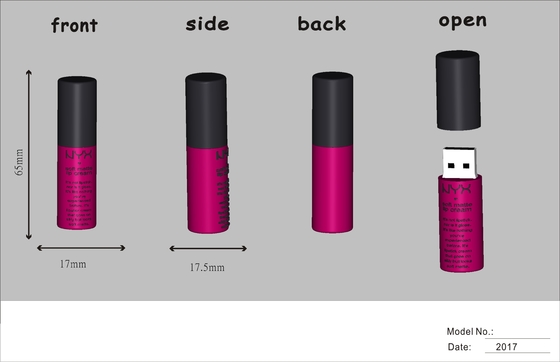 10 ans de conservation des données Mémoire USB personnalisée avec 2 heures de temps d'artwork