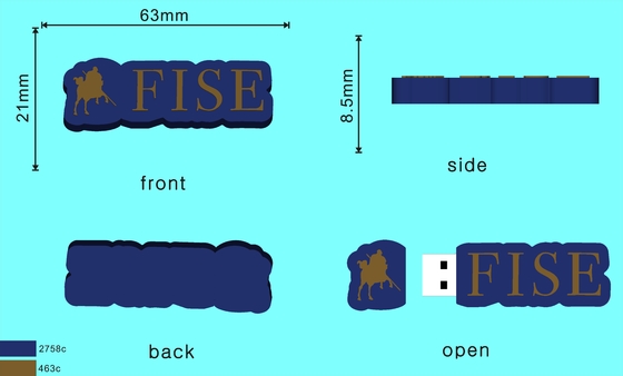 Formes personnalisées Mémoire flash USB Production de PVC ou de silicone facilité avec moule ouvert