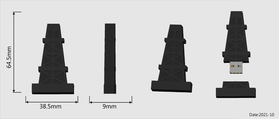 Formes personnalisées Mémoire flash USB Production de PVC ou de silicone facilité avec moule ouvert
