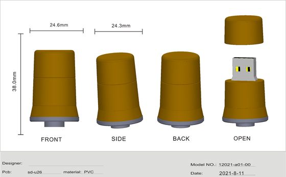 PVC USB 3.1 3.2 Flash Drive USB à vitesse rapide en lecture de 150 Mbps en écriture de 80 Mbps