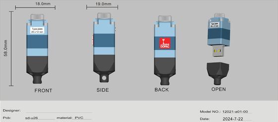 PVC USB 3.1 3.2 Flash Drive USB à vitesse rapide en lecture de 150 Mbps en écriture de 80 Mbps