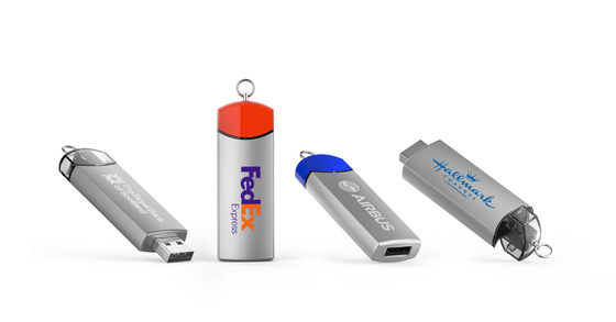 Personnalisable 8-15MB/s Ecrire le lecteur flash USB métallique avec le logo Speed Dome