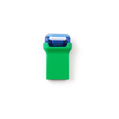 Clé USB Flash Métal Mini USB 3.0 de couleur verte, rectangulaire, avec puce flash de classe A