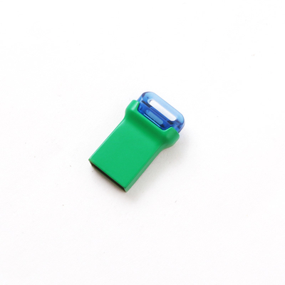 Clé USB Flash Métal Mini USB 3.0 de couleur verte, rectangulaire, avec puce flash de classe A