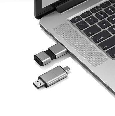 All Passed H2 USB + Type C USB Flash Drive Can OEM Logo One Usb Body