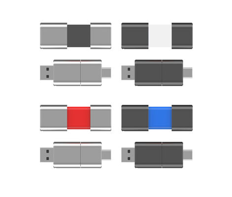 Type C à vitesse rapide avec USB 3.0 et USB 2.0 Flash Drive Slide Match forme CE,FCC,ROHS