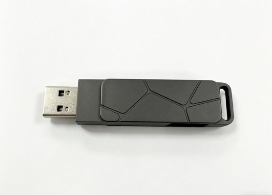 Pistolet noir corps Laser LOGO Type C USB peut mettre un porte-clés ou une lanière et un porte-clés