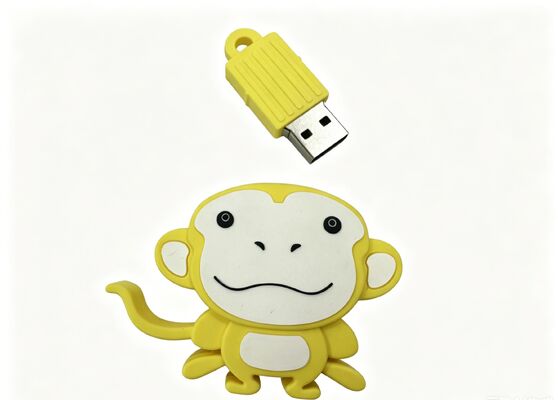 Personnalisé en forme de singe en PVC moule Disque flash USB personnalisé avec option de cryptage de données pour le marketing et l'accès sécurisé aux données