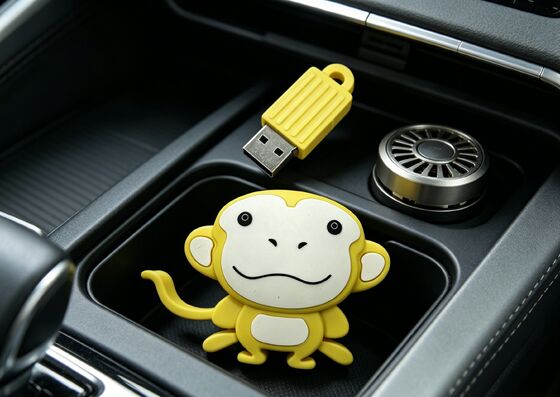 Personnalisé en forme de singe en PVC moule Disque flash USB personnalisé avec option de cryptage de données pour le marketing et l'accès sécurisé aux données