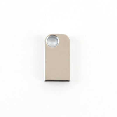 Mini clé USB avec trou, peut mettre un porte-clés, clé USB en métal, peut personnaliser le Logo Laser