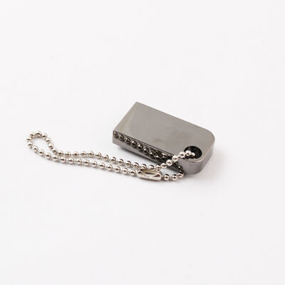 Mini clé USB avec trou, peut mettre un porte-clés, clé USB en métal, peut personnaliser le Logo Laser
